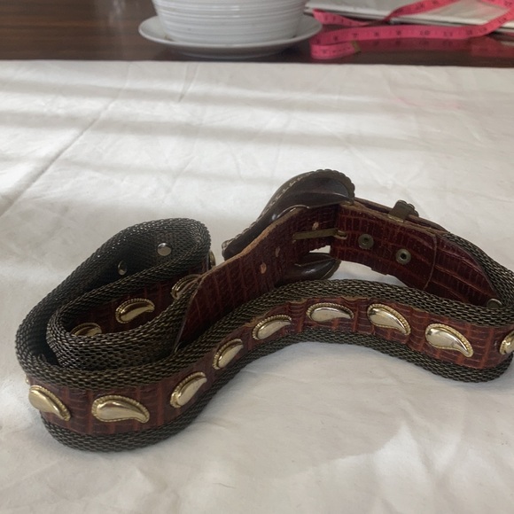 VTG. Paris France brass snake buckle belt. - Picture 3 of 11